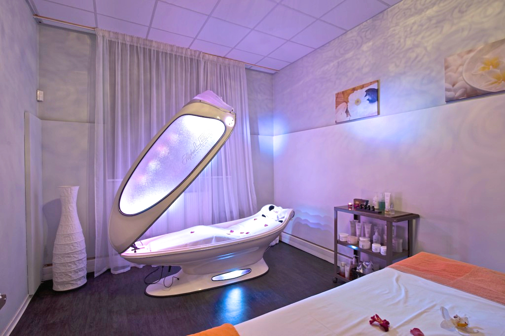 Interiér oxylight - kosmetický salon Praha